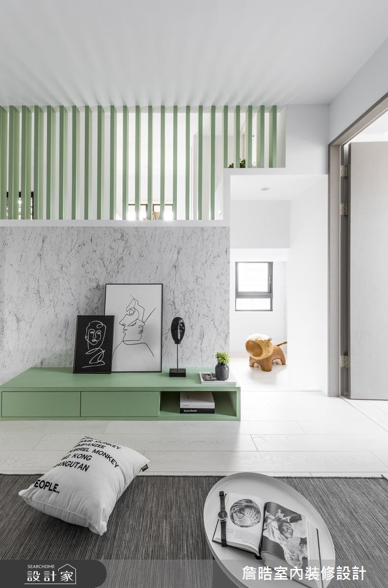 12坪新成屋(5年以下)＿現代風客廳案例圖片＿詹晧室內裝修設計有限公司＿詹晧設計08_12坪三房現代風之2