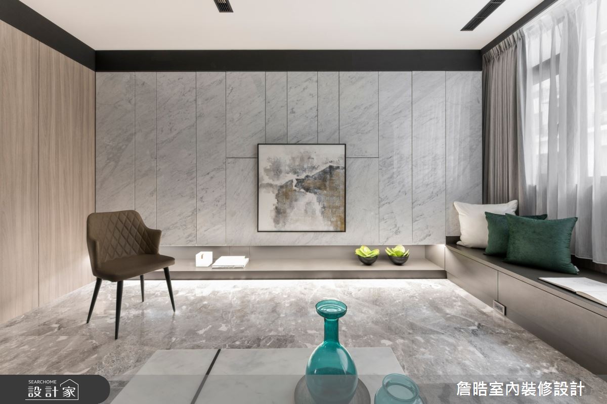 50坪新成屋(5年以下)＿現代風客廳臥榻案例圖片＿詹晧室內裝修設計有限公司＿詹晧設計12_50坪現代風之3797