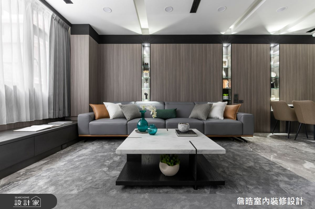 50坪新成屋(5年以下)＿現代風客廳臥榻案例圖片＿詹晧室內裝修設計有限公司＿詹晧設計12_50坪現代風之4