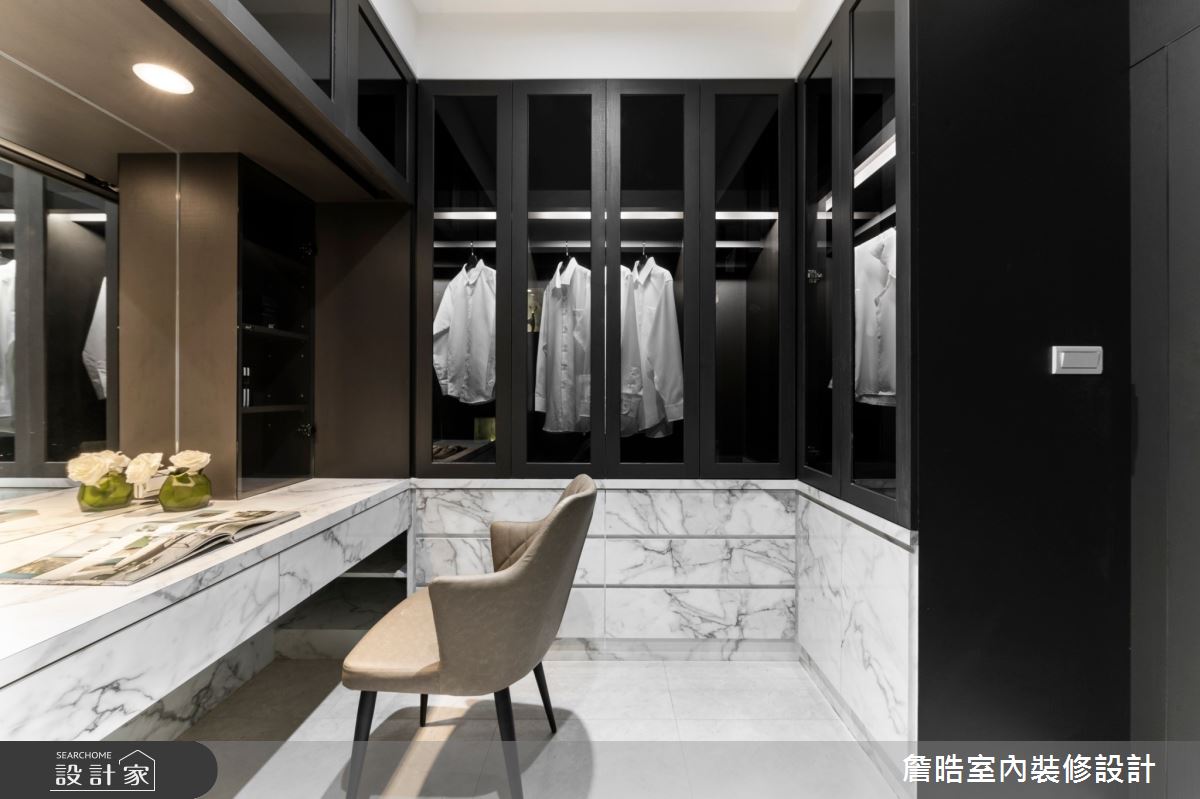 50坪新成屋(5年以下)＿現代風更衣間案例圖片＿詹晧室內裝修設計有限公司＿詹晧設計12_50坪現代風之12