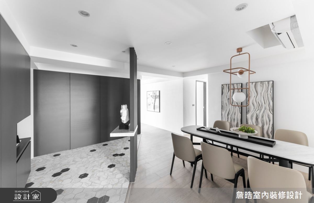 45坪老屋(16~30年)＿現代風玄關餐廳案例圖片＿詹晧室內裝修設計有限公司＿詹晧設計13_45坪老屋翻新現代風之5