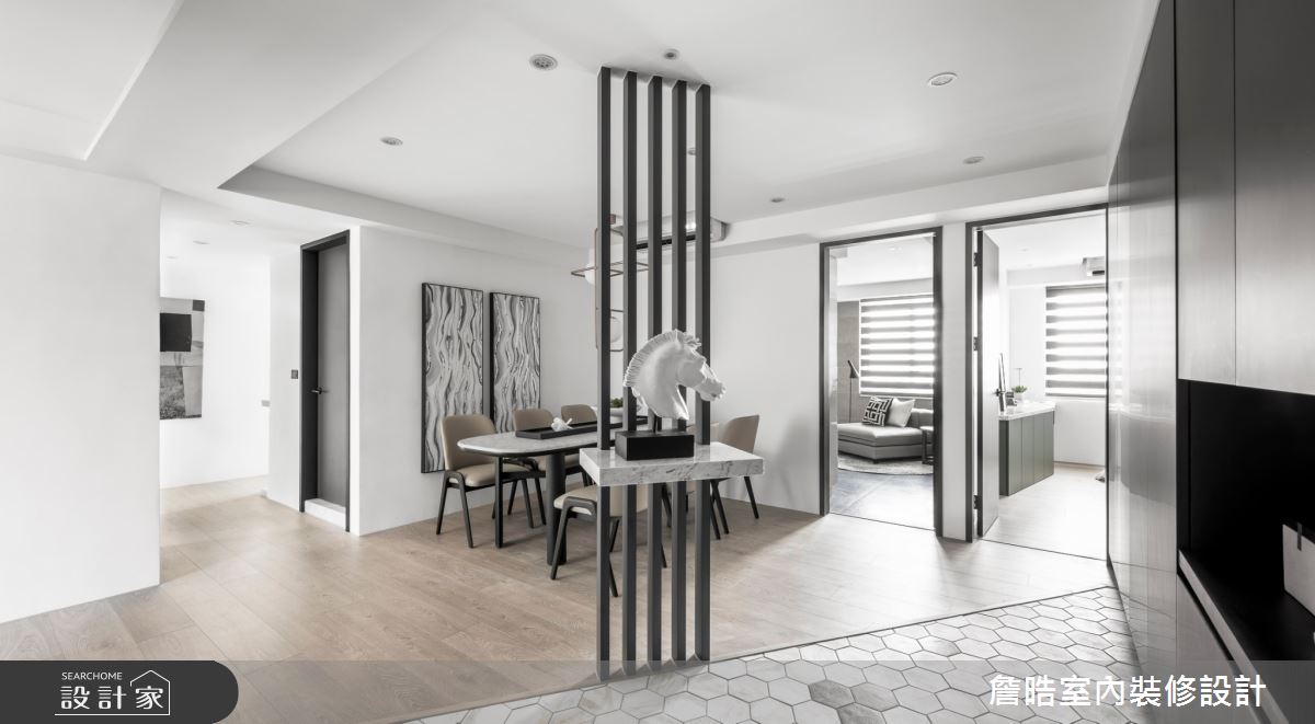45坪老屋(16~30年)＿現代風玄關餐廳臥室案例圖片＿詹晧室內裝修設計有限公司＿詹晧設計13_45坪老屋翻新現代風之2
