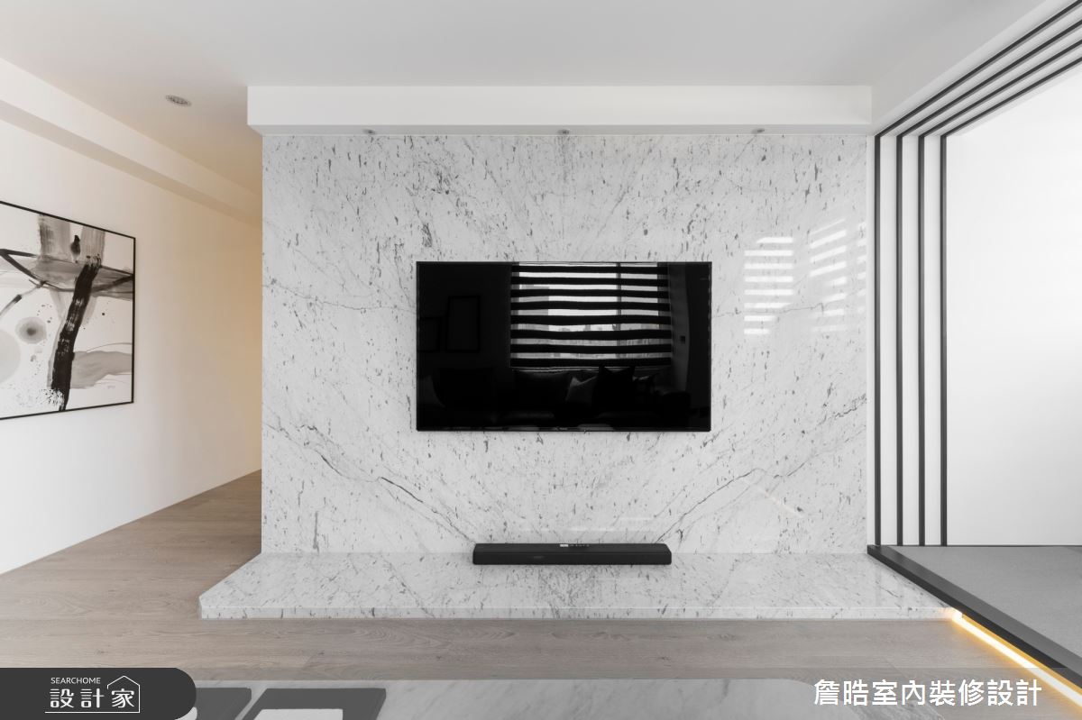 45坪老屋(16~30年)＿現代風客廳案例圖片＿詹晧室內裝修設計有限公司＿詹晧設計13_45坪老屋翻新現代風之7