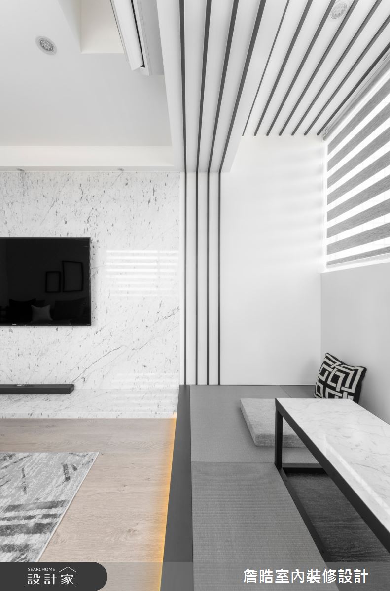 45坪老屋(16~30年)＿現代風客廳案例圖片＿詹晧室內裝修設計有限公司＿詹晧設計13_45坪老屋翻新現代風之8