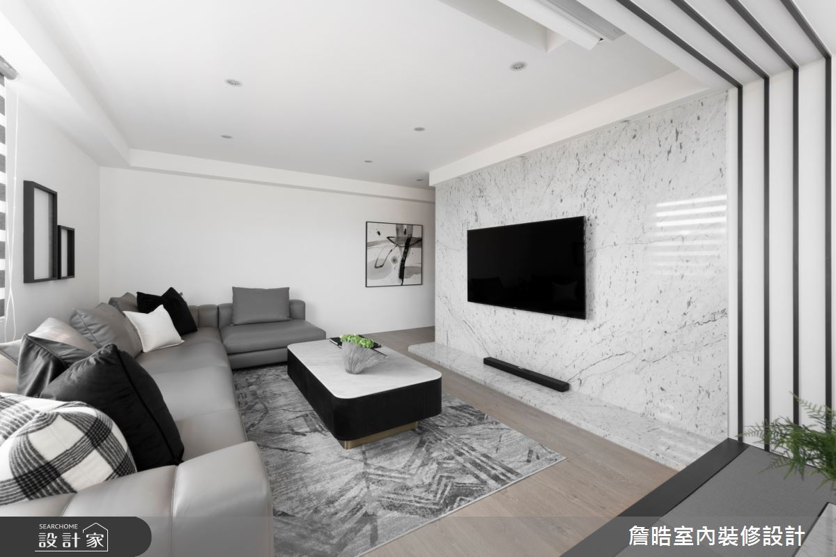45坪老屋(16~30年)＿現代風客廳案例圖片＿詹晧室內裝修設計有限公司＿詹晧設計13_45坪老屋翻新現代風之11