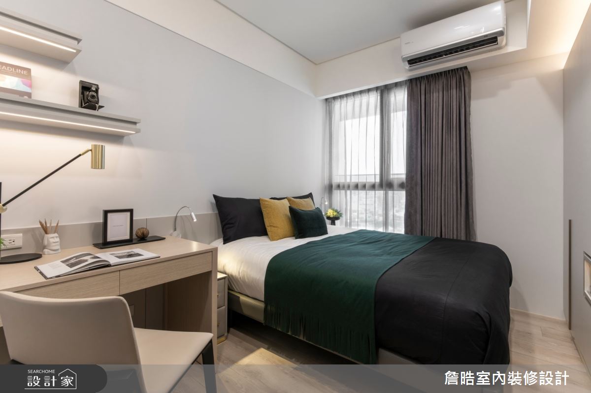 30坪新成屋(5年以下)＿現代風臥室案例圖片＿詹晧室內裝修設計有限公司＿詹晧設計14_30坪現代風之24