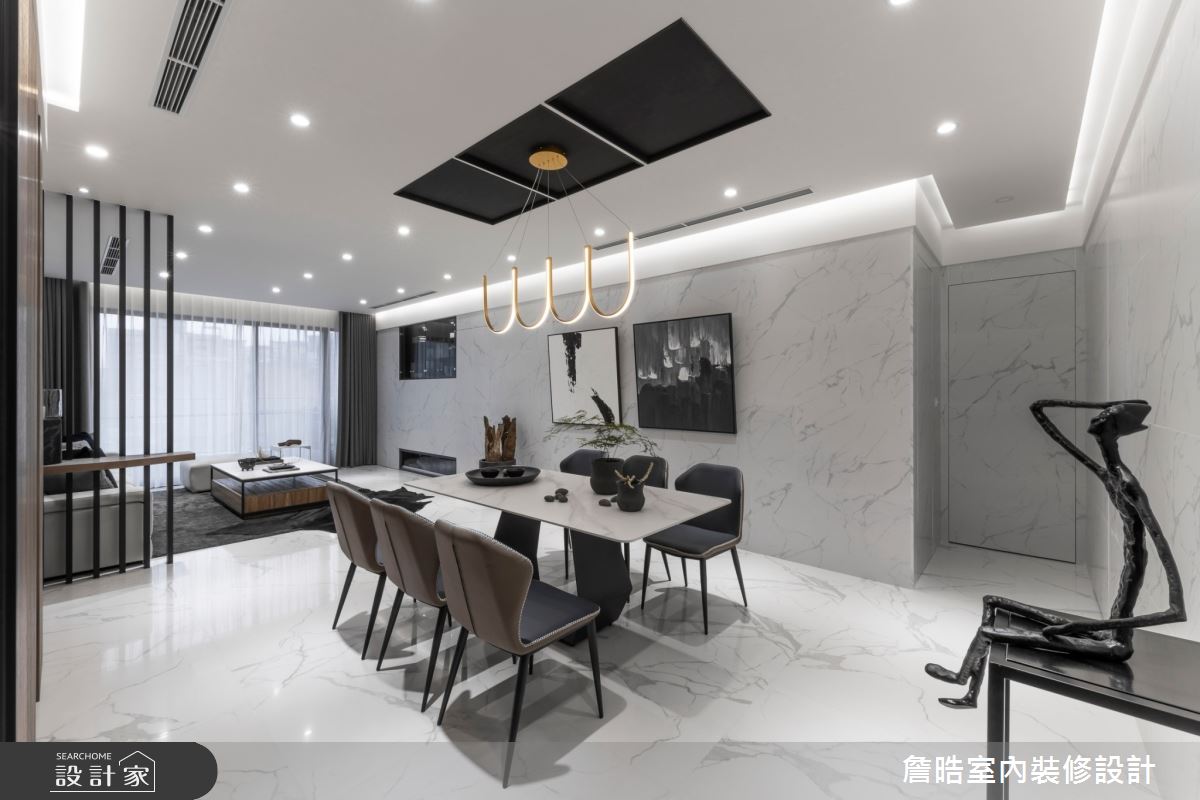 30坪新成屋(5年以下)＿現代風客廳餐廳案例圖片＿詹晧室內裝修設計有限公司＿詹晧設計15_30坪現代風之9