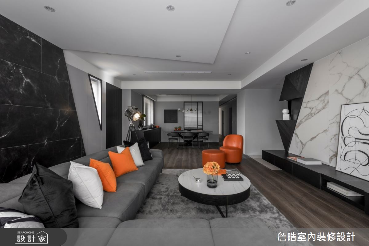 60坪中古屋(5~15年)＿現代風客廳餐廳案例圖片＿詹晧室內裝修設計有限公司＿詹晧設計16_60坪現代風之9