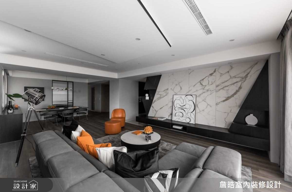 60坪中古屋(5~15年)＿現代風客廳餐廳案例圖片＿詹晧室內裝修設計有限公司＿詹晧設計16_60坪現代風之8