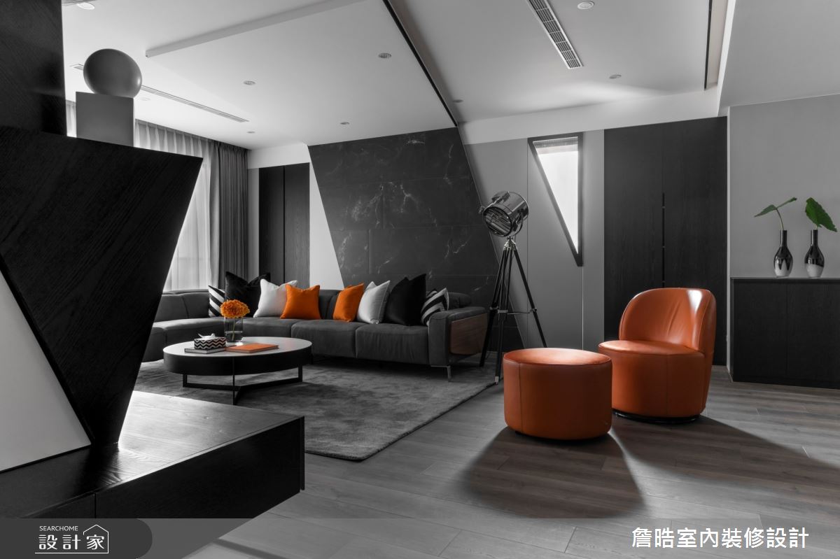 60坪中古屋(5~15年)＿現代風客廳案例圖片＿詹晧室內裝修設計有限公司＿詹晧設計16_60坪現代風之2