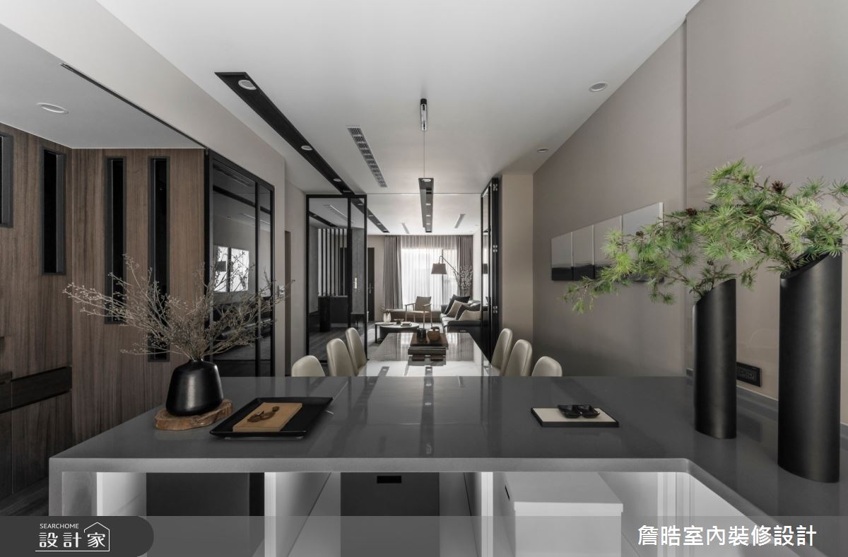 40坪新成屋(5年以下)＿現代日式風客廳餐廳案例圖片＿詹晧室內裝修設計有限公司＿詹晧設計17_40坪現代日式風之10