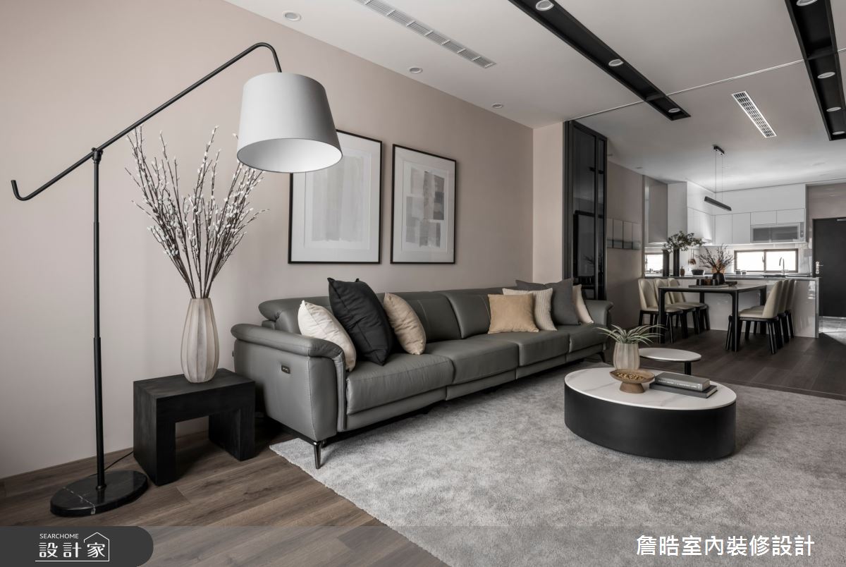 40坪新成屋(5年以下)＿現代日式風客廳餐廳廚房案例圖片＿詹晧室內裝修設計有限公司＿詹晧設計17_40坪現代日式風之7