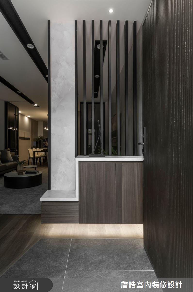 40坪新成屋(5年以下)＿現代日式風玄關案例圖片＿詹晧室內裝修設計有限公司＿詹晧設計17_40坪現代日式風之1