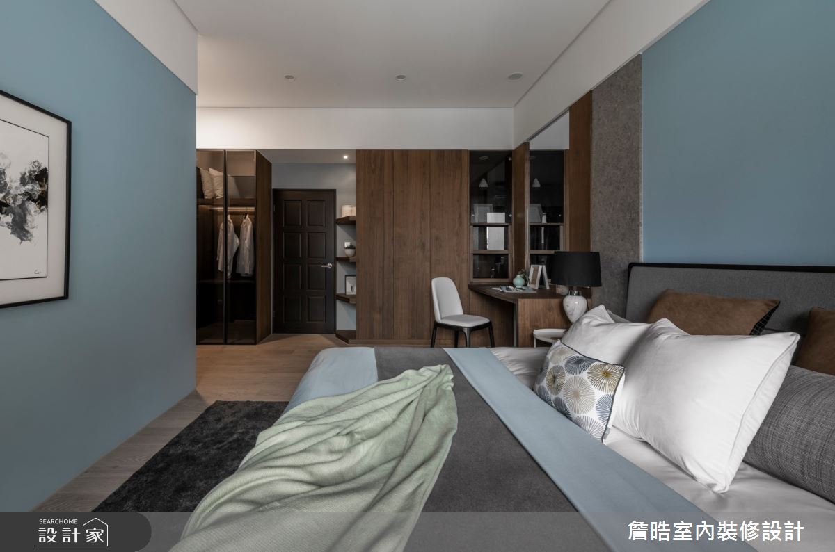 40坪新成屋(5年以下)＿現代日式風臥室案例圖片＿詹晧室內裝修設計有限公司＿詹晧設計17_40坪現代日式風之13
