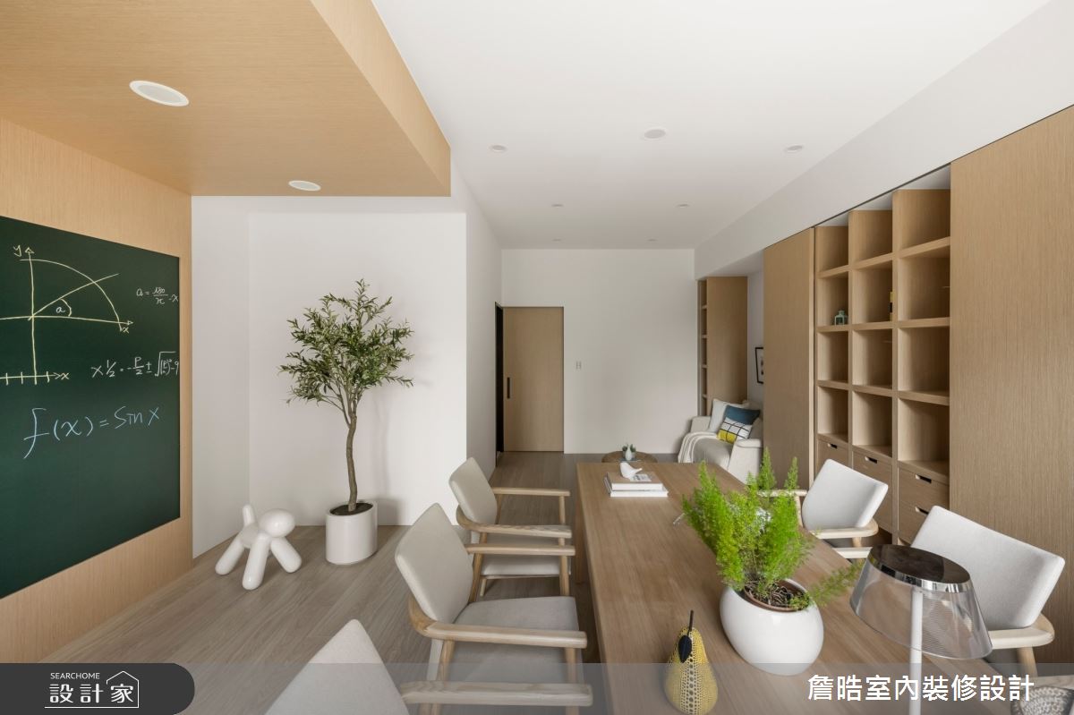 40坪新成屋(5年以下)＿現代日式風書房工作區多功能室案例圖片＿詹晧室內裝修設計有限公司＿詹晧設計17_40坪現代日式風之20