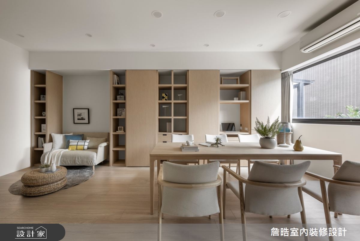 40坪新成屋(5年以下)＿現代日式風書房工作區多功能室案例圖片＿詹晧室內裝修設計有限公司＿詹晧設計17_40坪現代日式風之16
