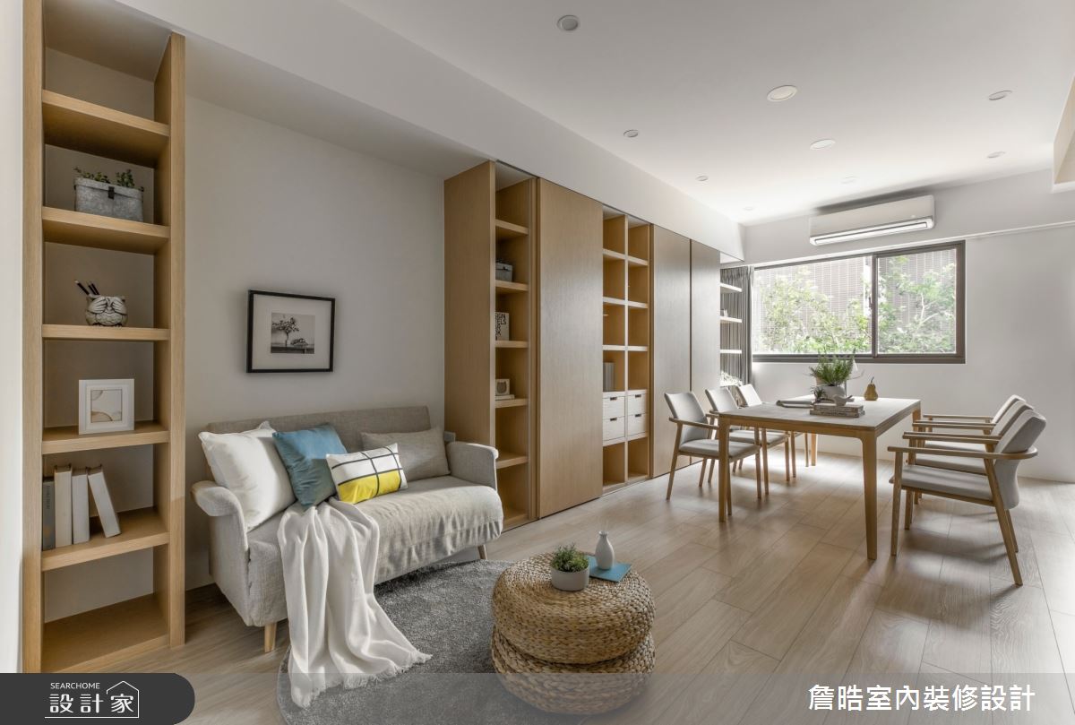 40坪新成屋(5年以下)＿現代日式風書房工作區多功能室案例圖片＿詹晧室內裝修設計有限公司＿詹晧設計17_40坪現代日式風之15