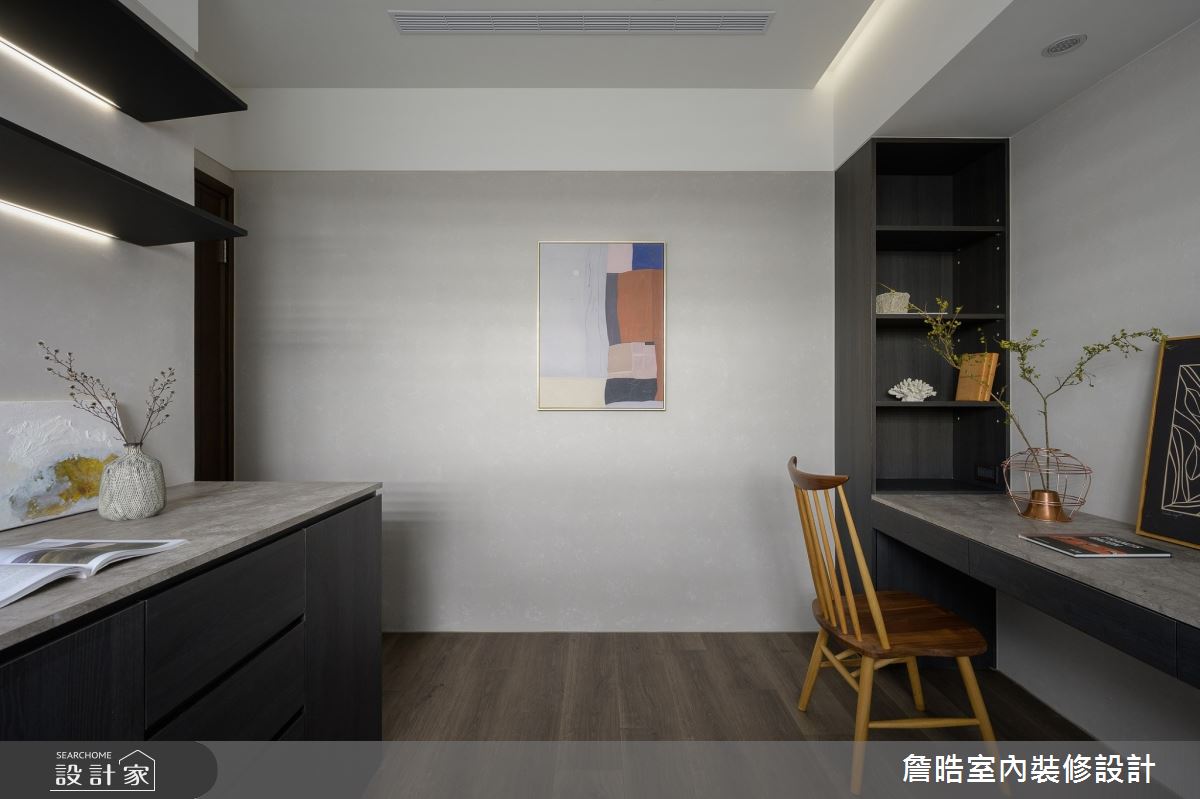 30坪新成屋(5年以下)＿工業風書房工作區多功能室案例圖片＿詹晧室內裝修設計有限公司＿詹晧設計18_30坪工業風之20
