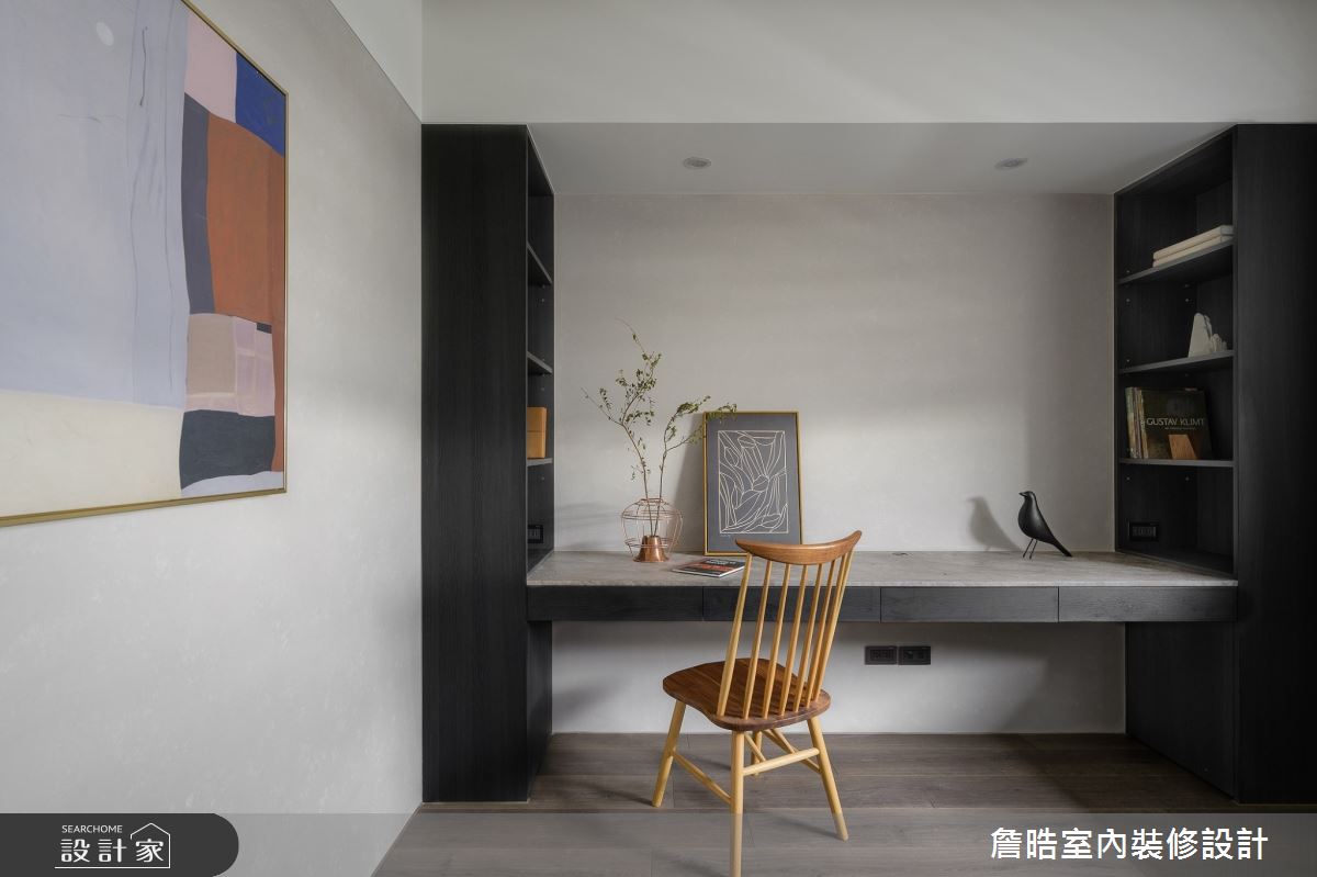 30坪新成屋(5年以下)＿工業風書房工作區多功能室案例圖片＿詹晧室內裝修設計有限公司＿詹晧設計18_30坪工業風之17