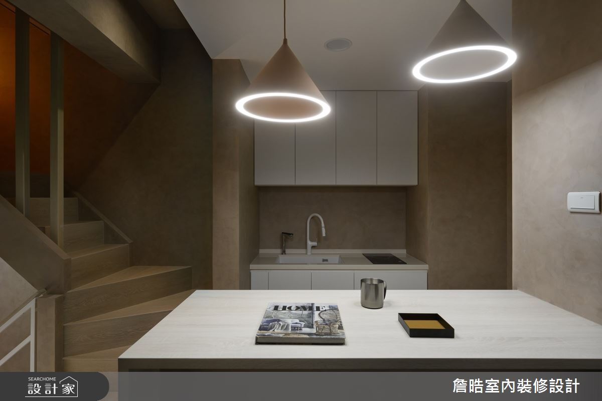 90坪新成屋(5年以下)＿現代風餐廳樓梯案例圖片＿詹晧室內裝修設計有限公司＿詹晧設計19_90坪現代風之53