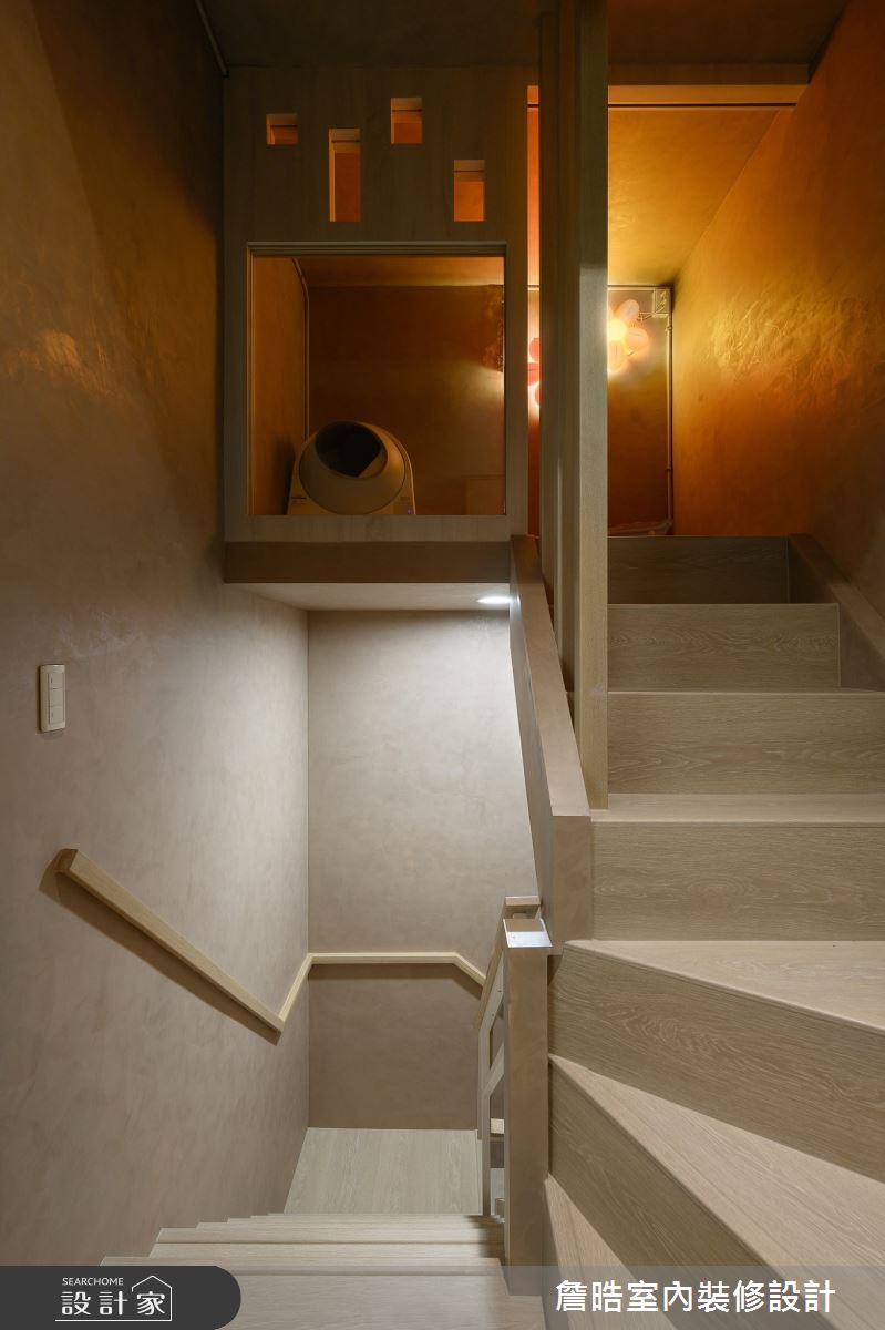 90坪新成屋(5年以下)＿現代風樓梯寵物案例圖片＿詹晧室內裝修設計有限公司＿詹晧設計19_90坪現代風之56