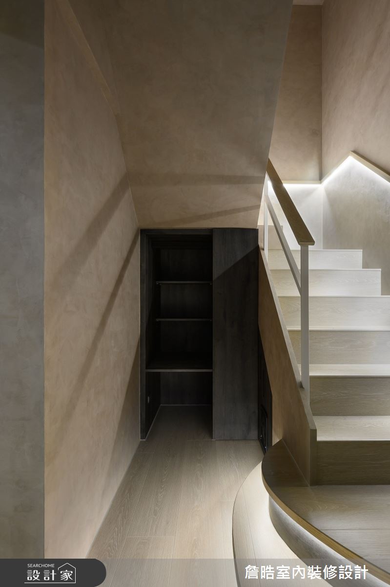 90坪新成屋(5年以下)＿現代風樓梯案例圖片＿詹晧室內裝修設計有限公司＿詹晧設計19_90坪現代風之64