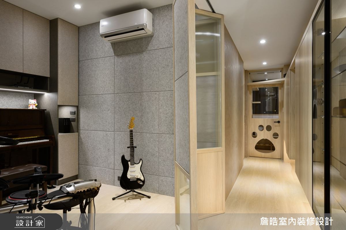 90坪新成屋(5年以下)＿現代風走廊寵物案例圖片＿詹晧室內裝修設計有限公司＿詹晧設計19_90坪現代風之21
