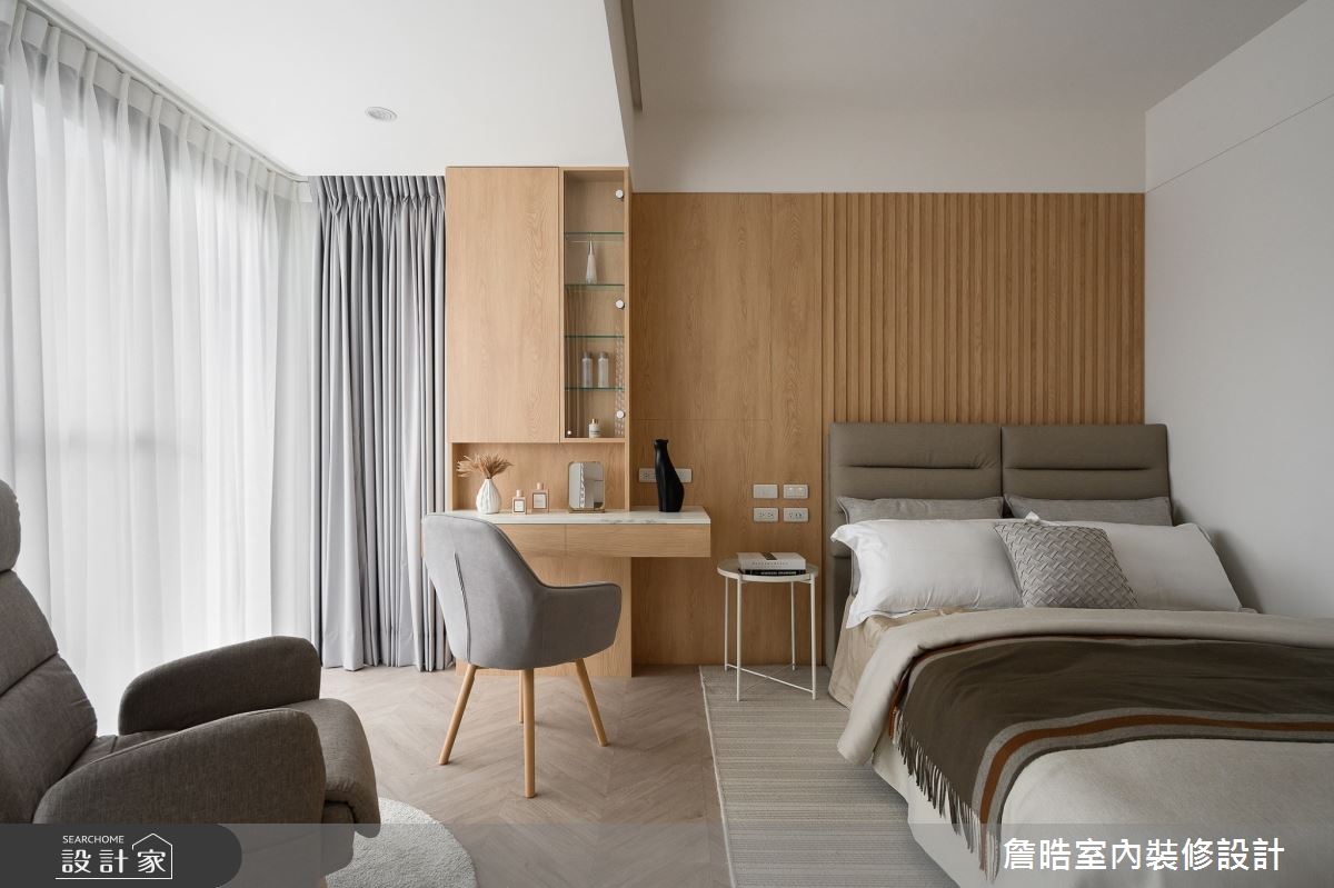90坪新成屋(5年以下)＿現代風臥室案例圖片＿詹晧室內裝修設計有限公司＿詹晧設計19_90坪現代風之41