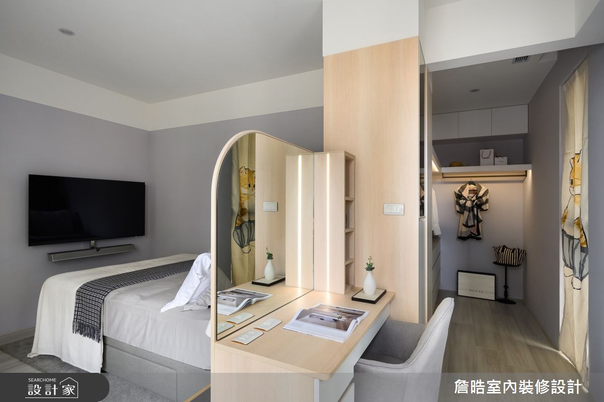 90坪新成屋(5年以下)＿現代風臥室案例圖片＿詹晧室內裝修設計有限公司＿詹晧設計19_90坪現代風之30