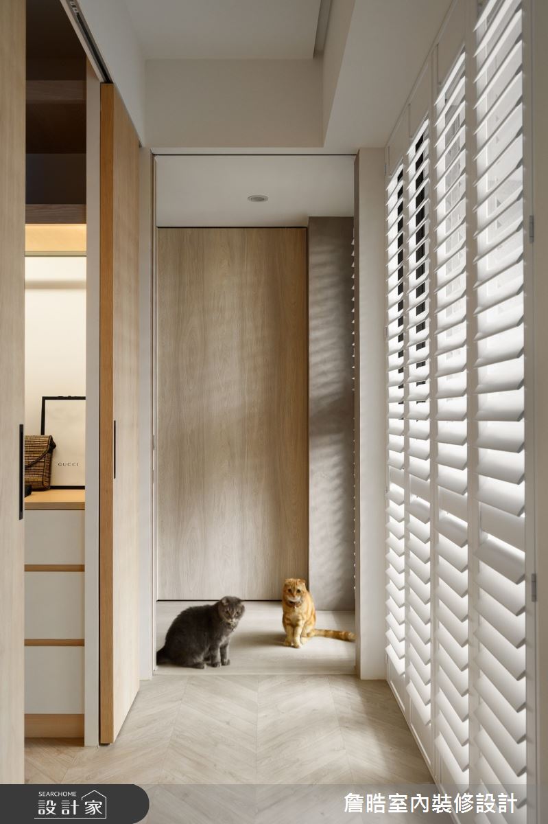 90坪新成屋(5年以下)＿現代風更衣間走廊案例圖片＿詹晧室內裝修設計有限公司＿詹晧設計19_90坪現代風之43