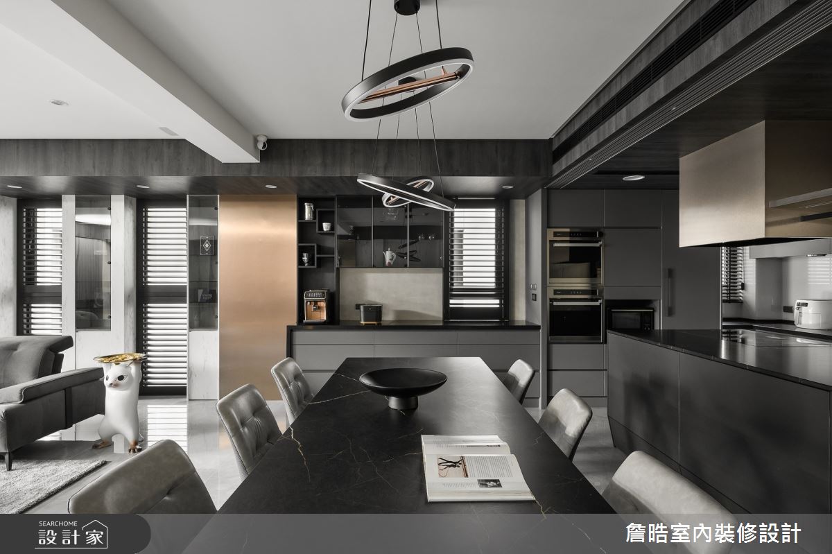 90坪新成屋(5年以下)＿現代風餐廳案例圖片＿詹晧室內裝修設計有限公司＿詹晧設計19_90坪現代風之7