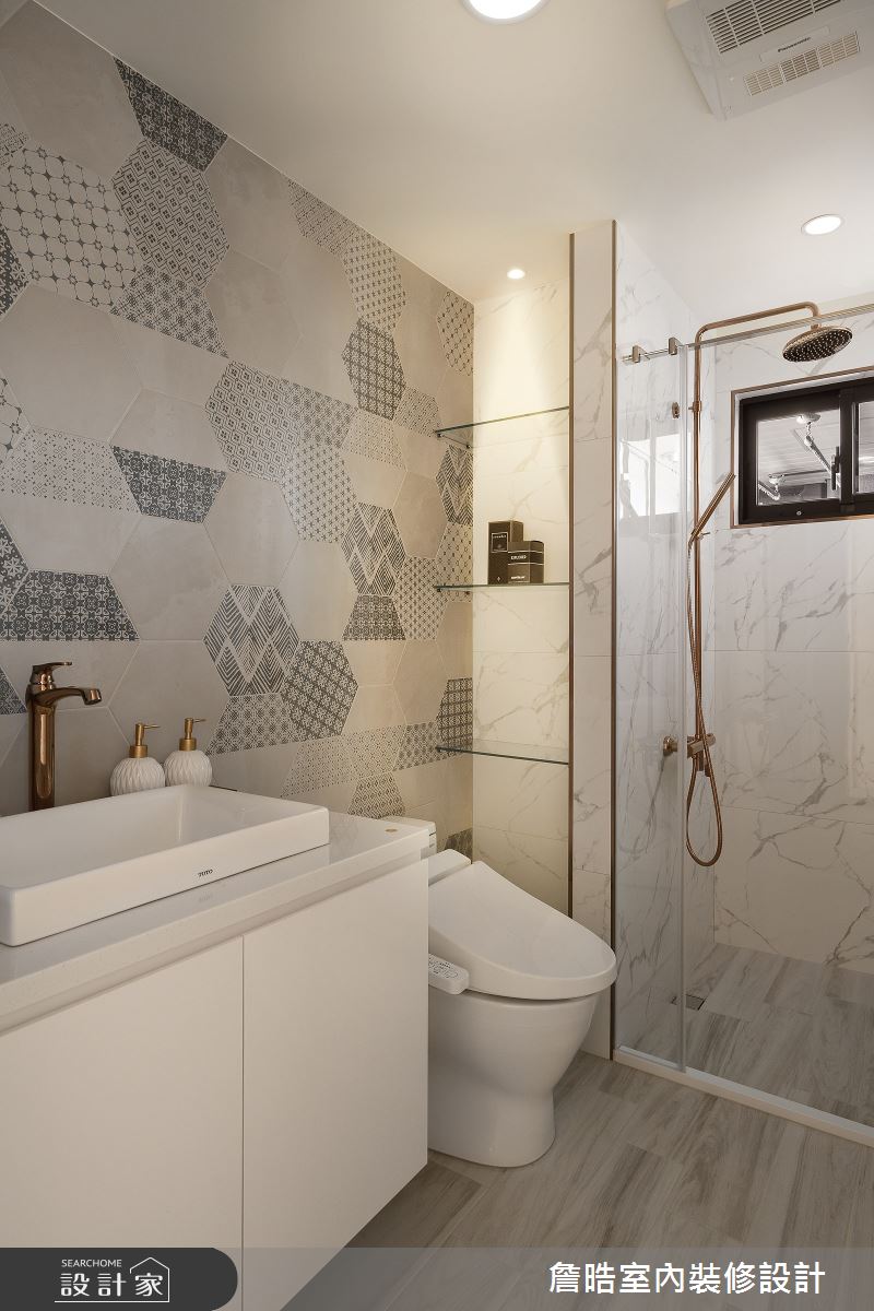 30坪新成屋(5年以下)＿侘寂風浴室案例圖片＿詹晧室內裝修設計有限公司＿詹晧設計20_30坪侘寂風之19