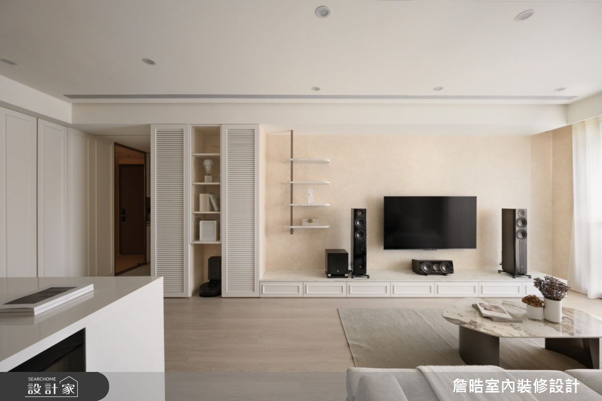 30坪新成屋(5年以下)＿侘寂風客廳案例圖片＿詹晧室內裝修設計有限公司＿詹晧設計20_30坪侘寂風之8