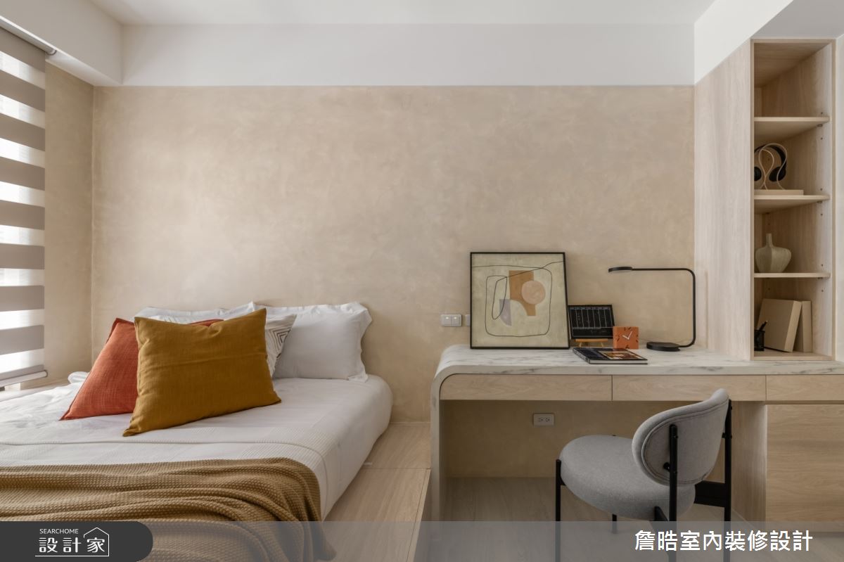 25坪新成屋(5年以下)＿現代侘寂風臥室案例圖片＿詹晧室內裝修設計有限公司＿詹晧設計21_25坪現代侘寂風之21