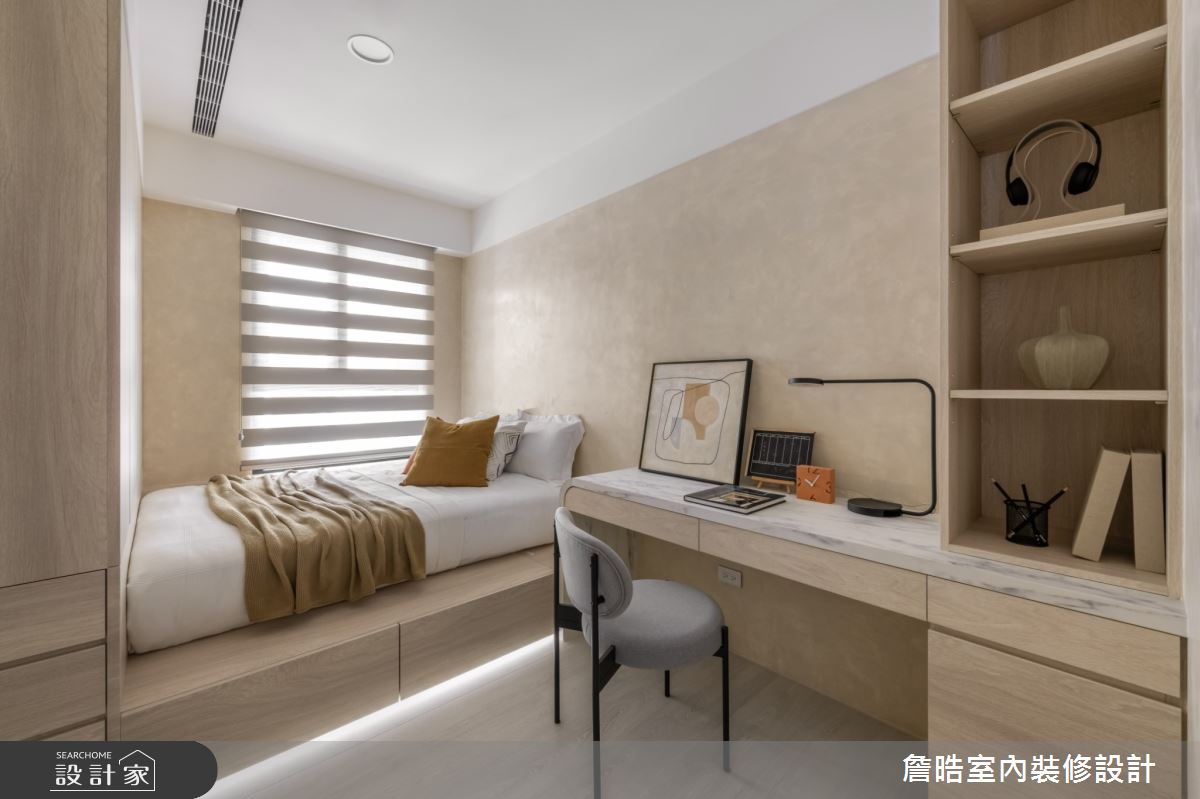 25坪新成屋(5年以下)＿現代侘寂風臥室案例圖片＿詹晧室內裝修設計有限公司＿詹晧設計21_25坪現代侘寂風之20