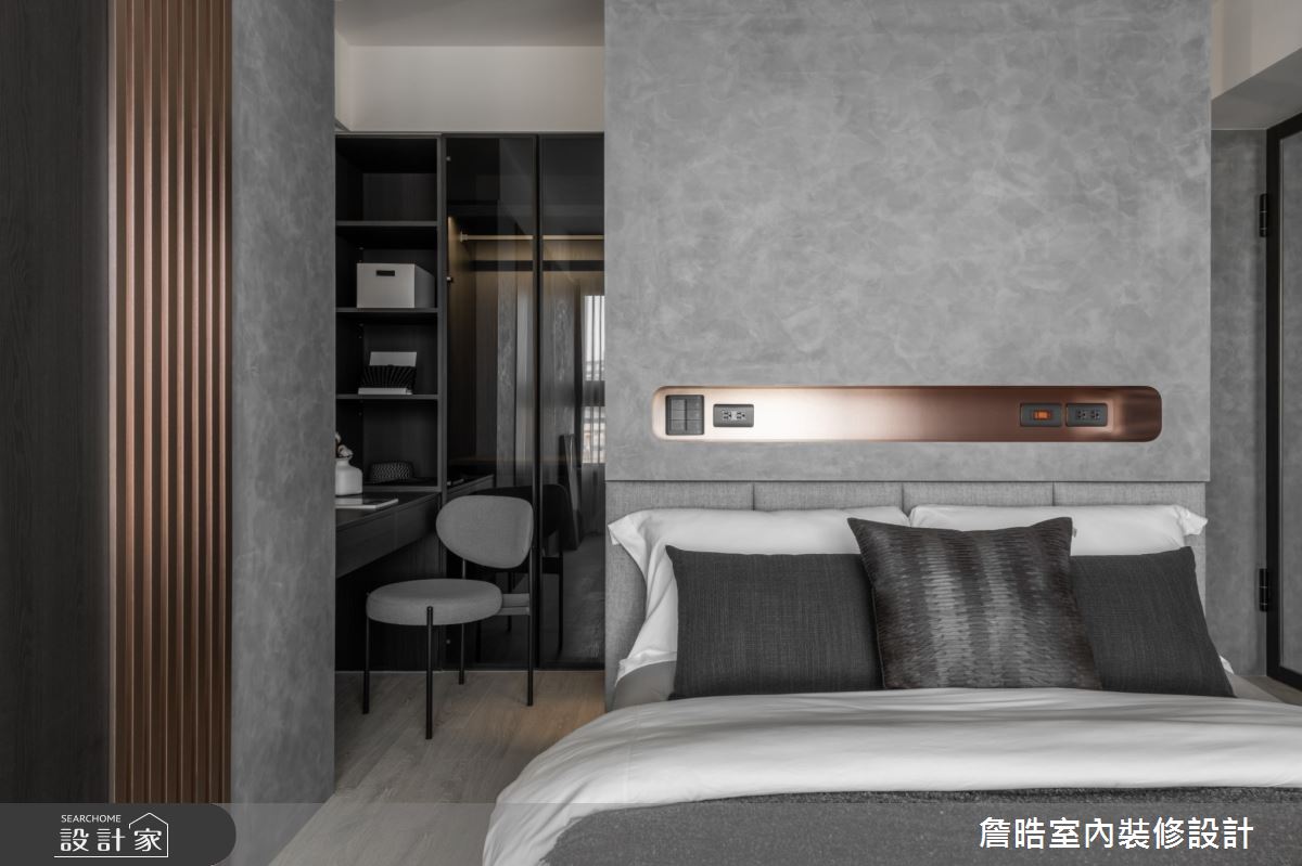 25坪新成屋(5年以下)＿現代侘寂風臥室案例圖片＿詹晧室內裝修設計有限公司＿詹晧設計21_25坪現代侘寂風之19