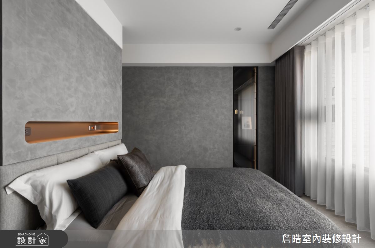 25坪新成屋(5年以下)＿現代侘寂風臥室案例圖片＿詹晧室內裝修設計有限公司＿詹晧設計21_25坪現代侘寂風之18
