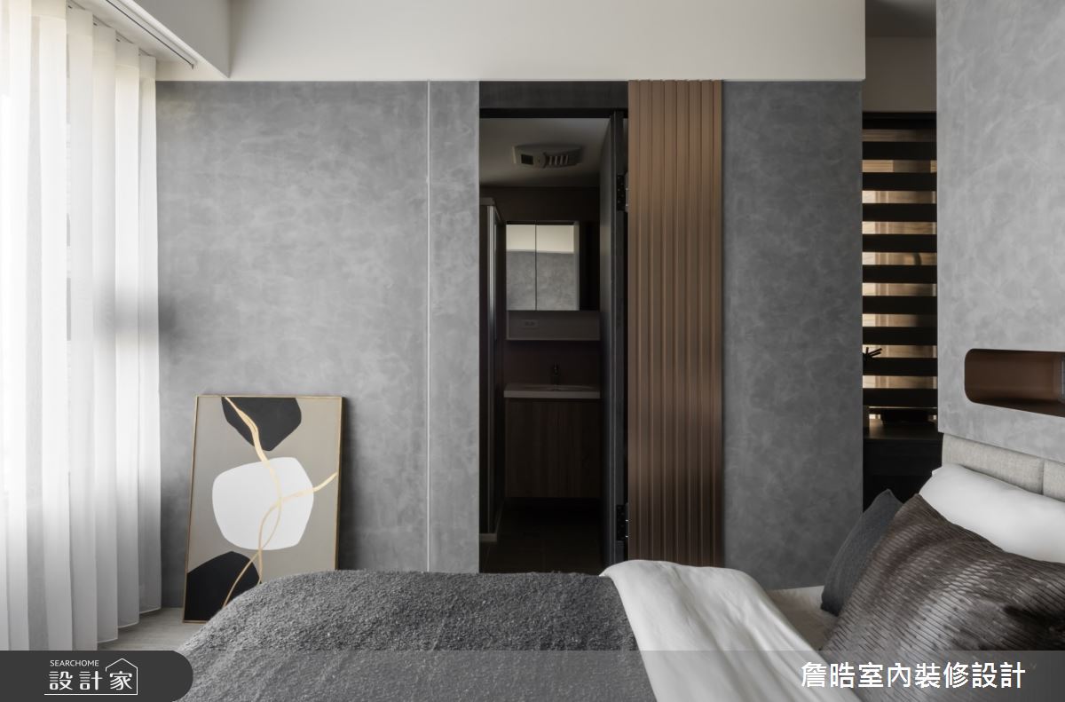 25坪新成屋(5年以下)＿現代侘寂風臥室案例圖片＿詹晧室內裝修設計有限公司＿詹晧設計21_25坪現代侘寂風之17