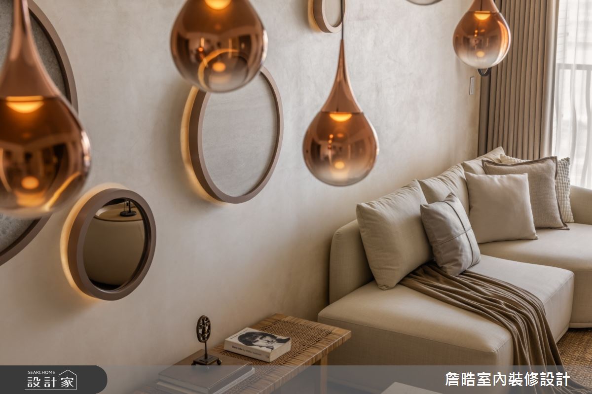 25坪新成屋(5年以下)＿現代侘寂風客廳案例圖片＿詹晧室內裝修設計有限公司＿詹晧設計21_25坪現代侘寂風之13