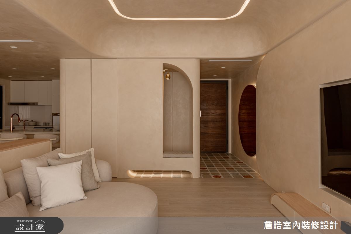 30坪預售屋＿侘寂風玄關客廳案例圖片＿詹晧室內裝修設計有限公司＿詹晧設計22_30坪侘寂風之8