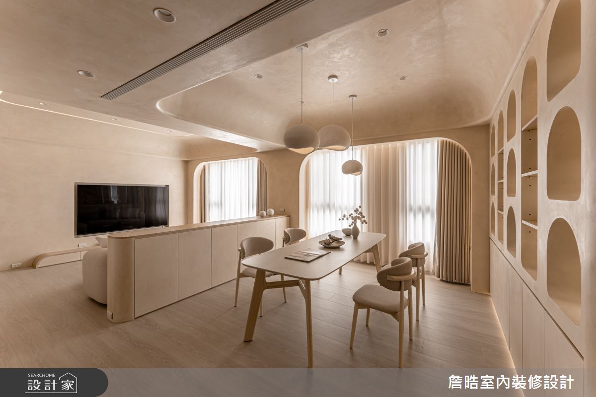 30坪預售屋＿侘寂風餐廳案例圖片＿詹晧室內裝修設計有限公司＿詹晧設計22_30坪侘寂風之16