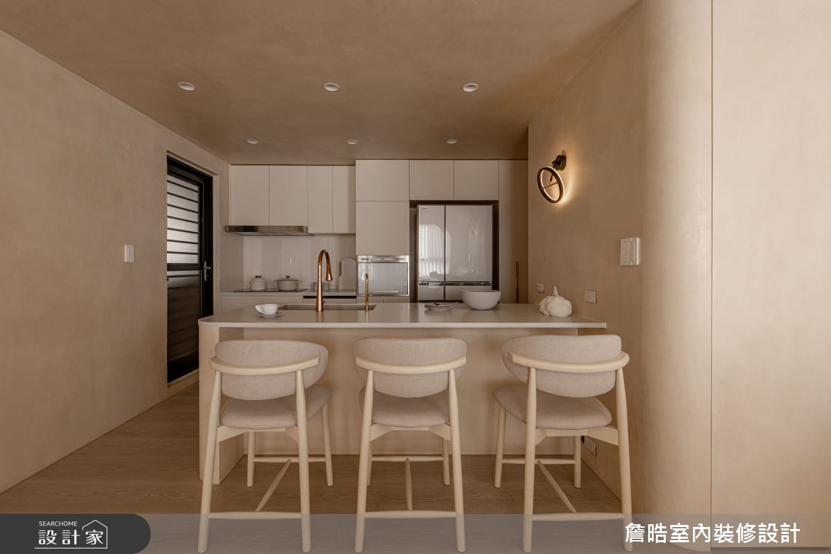 30坪預售屋＿侘寂風廚房中島案例圖片＿詹晧室內裝修設計有限公司＿詹晧設計22_30坪侘寂風之18