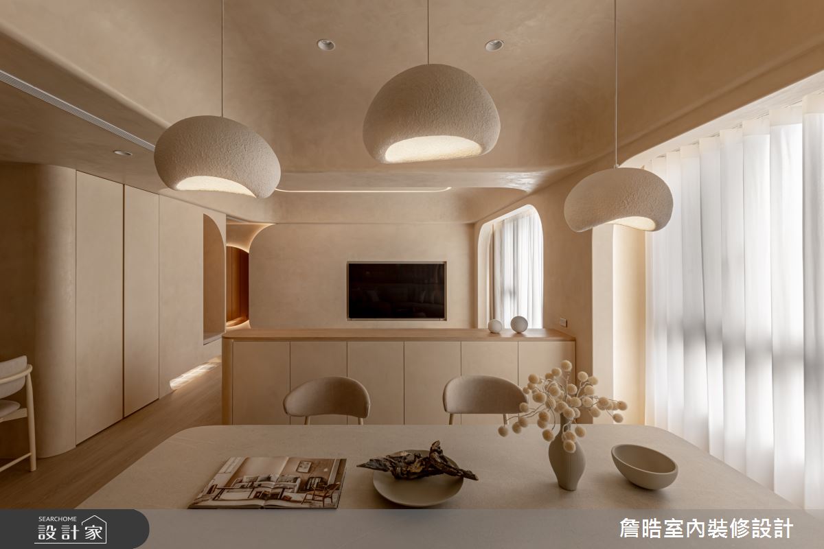 30坪預售屋＿侘寂風餐廳案例圖片＿詹晧室內裝修設計有限公司＿詹晧設計22_30坪侘寂風之19