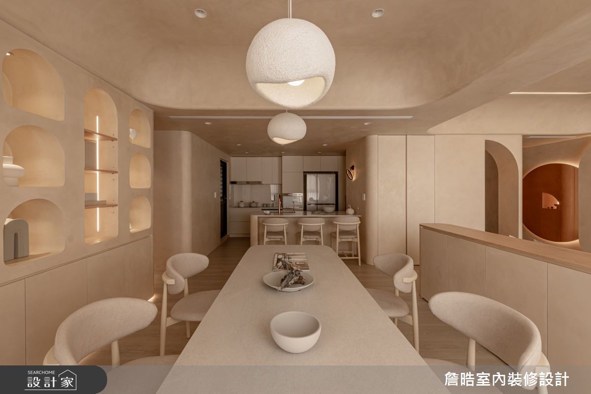 30坪預售屋＿侘寂風餐廳廚房案例圖片＿詹晧室內裝修設計有限公司＿詹晧設計22_30坪侘寂風之21