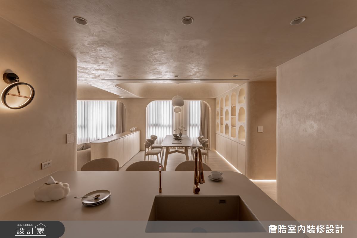 30坪預售屋＿侘寂風餐廳廚房案例圖片＿詹晧室內裝修設計有限公司＿詹晧設計22_30坪侘寂風之23