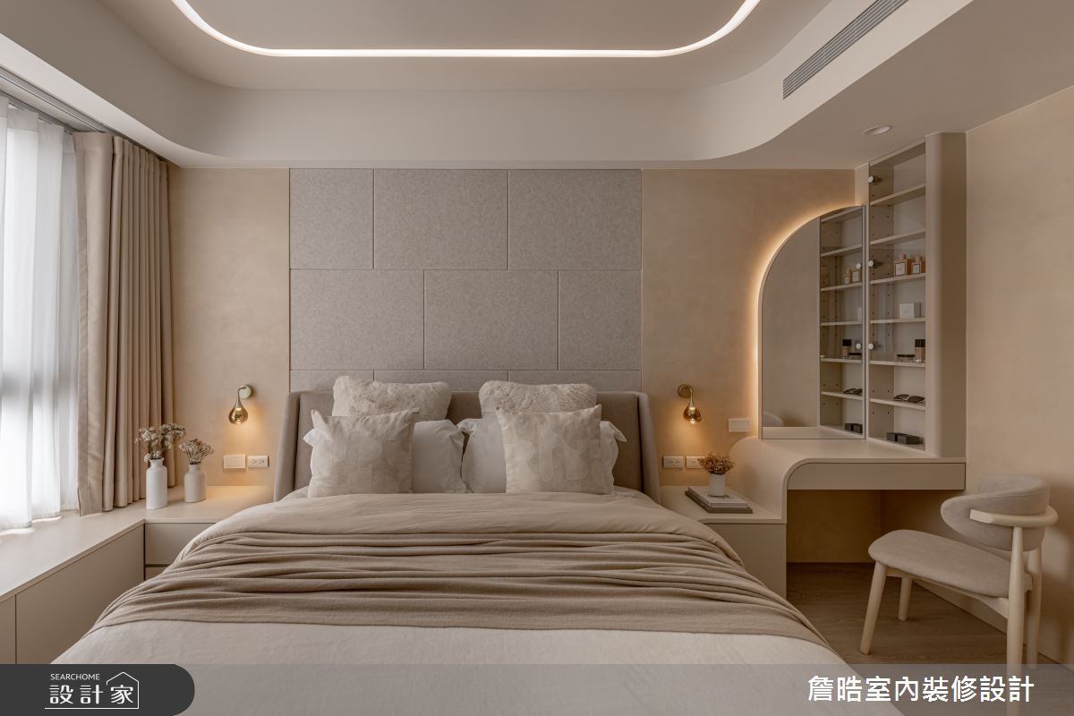 30坪預售屋＿侘寂風臥室案例圖片＿詹晧室內裝修設計有限公司＿詹晧設計22_30坪侘寂風之30