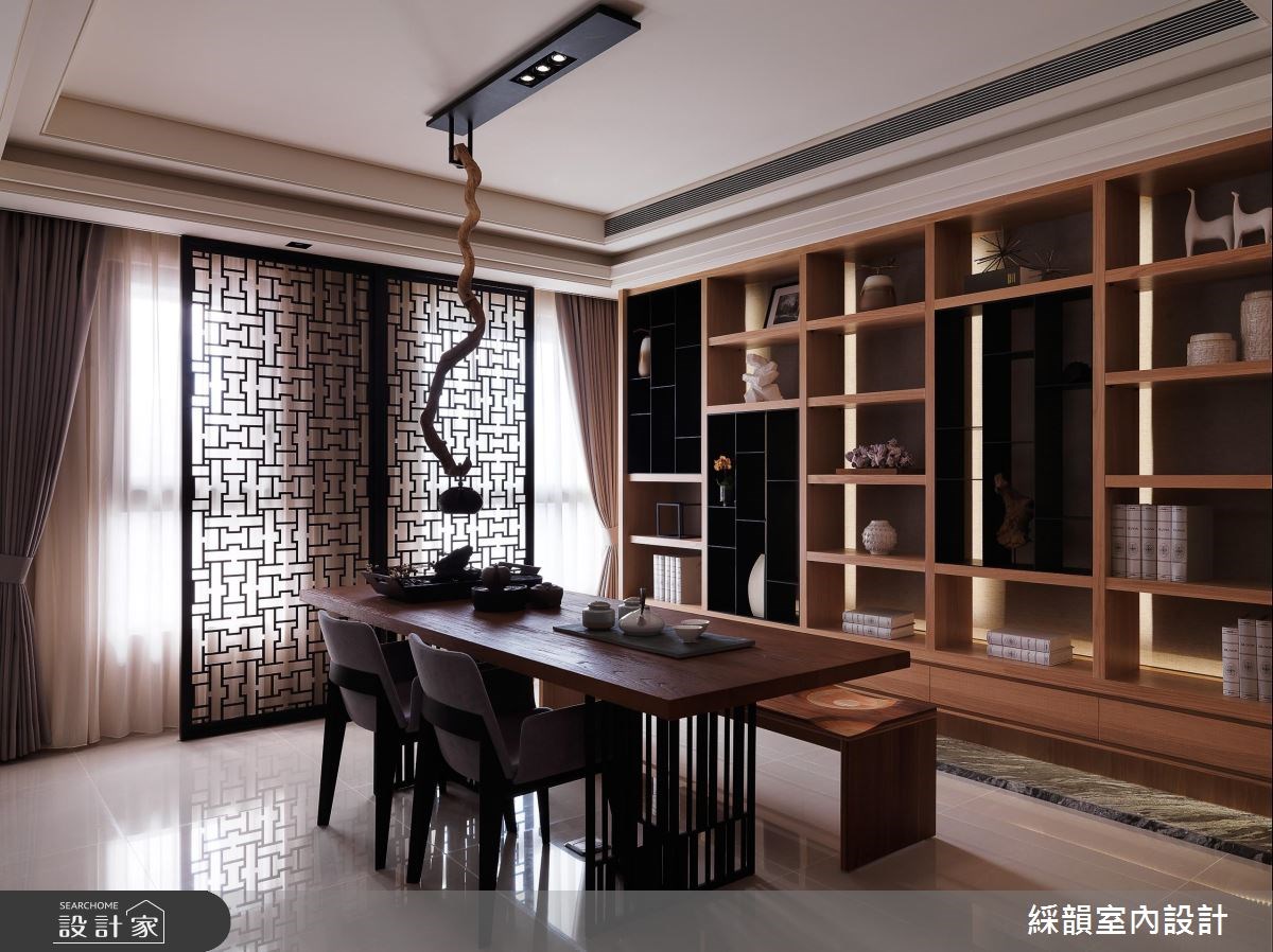100坪新成屋(5年以下)＿新中式風餐廳案例圖片＿綵韻室內設計有限公司＿綵韻_03之1