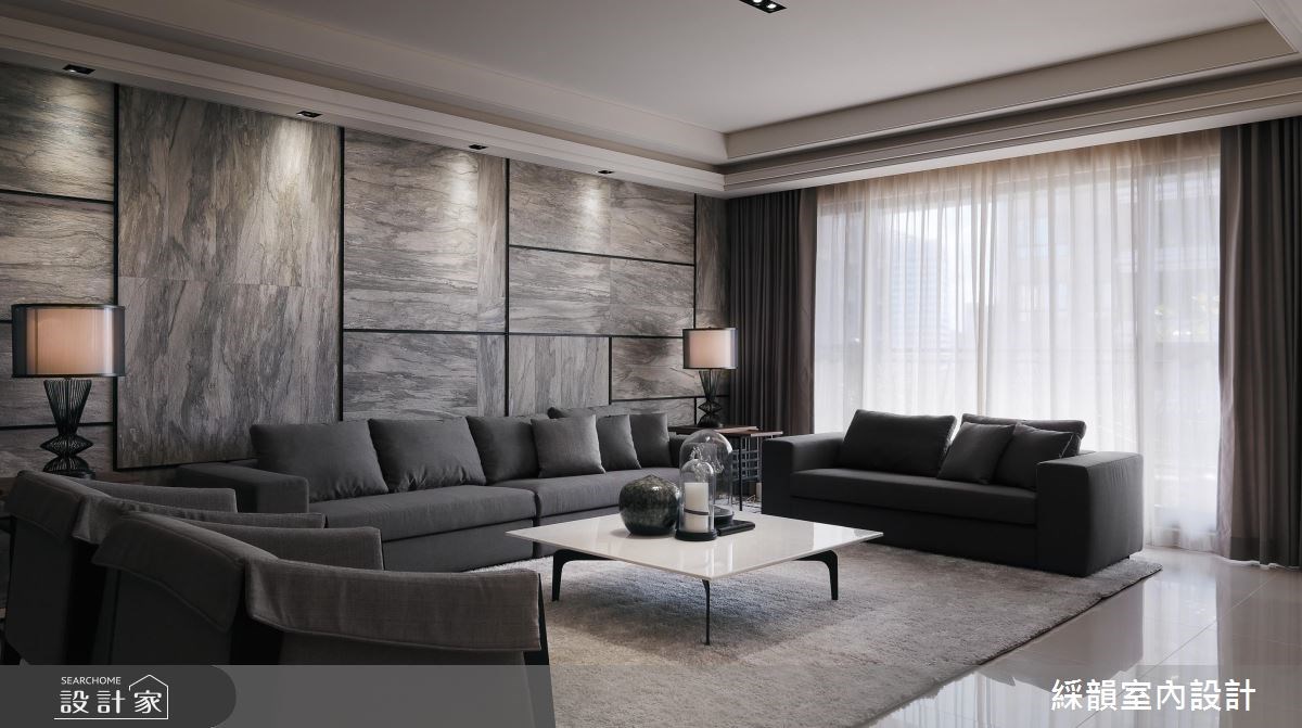 100坪新成屋(5年以下)＿新中式風客廳案例圖片＿綵韻室內設計有限公司＿綵韻_03之6