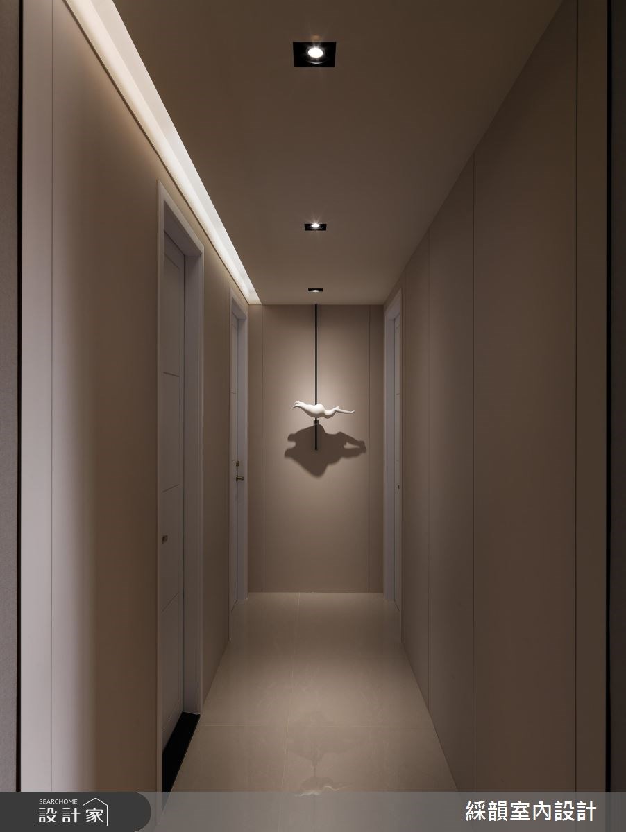 100坪新成屋(5年以下)＿新中式風走廊案例圖片＿綵韻室內設計有限公司＿綵韻_03之15