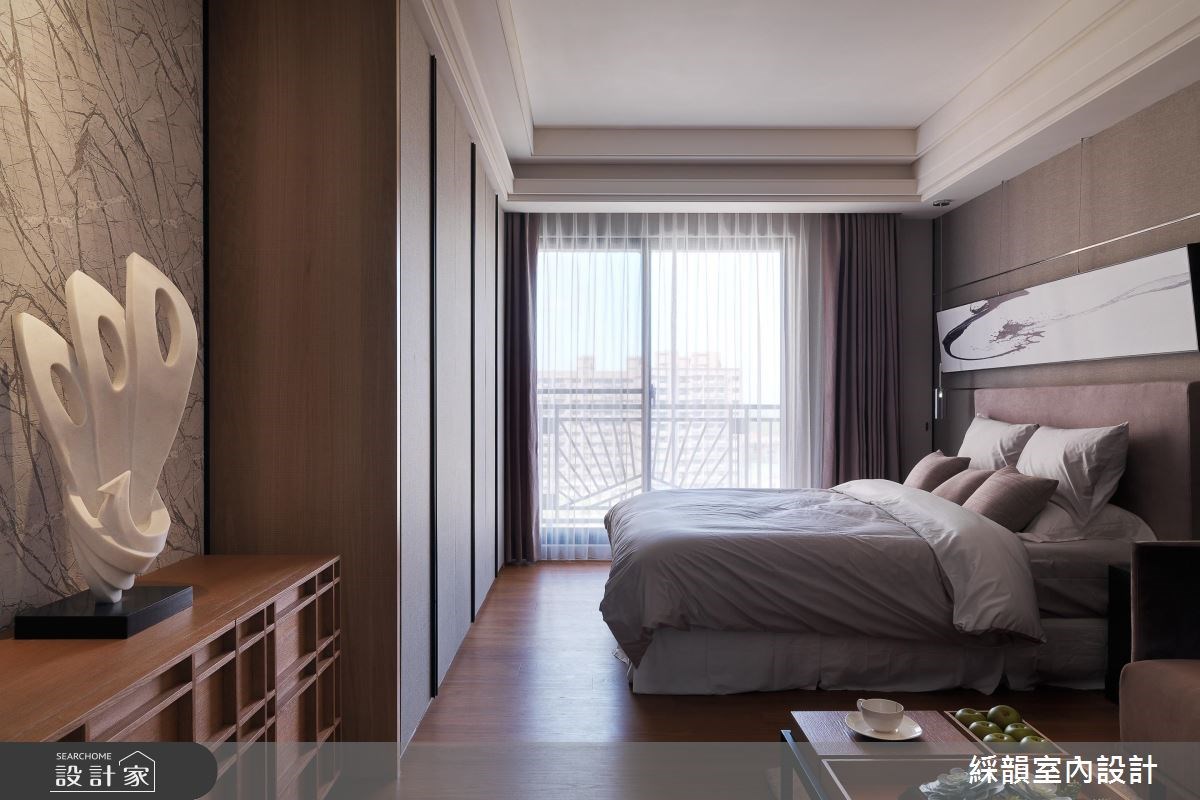 100坪新成屋(5年以下)＿新中式風臥室案例圖片＿綵韻室內設計有限公司＿綵韻_03之16